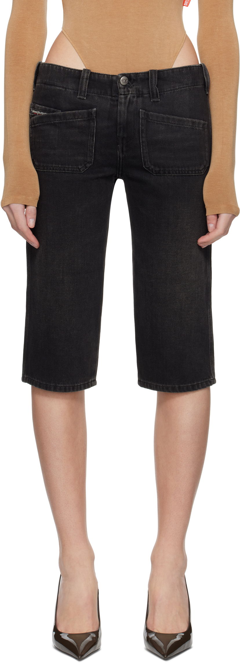 Шорти Diesel Diesel De-Keate Denim Shorts чорний | A16358 09J96