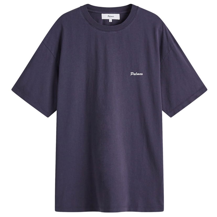 Футболка Palmes Palmes Chest Logo T-Shirt, Size Large Фіолетовий | P10-0026-660
