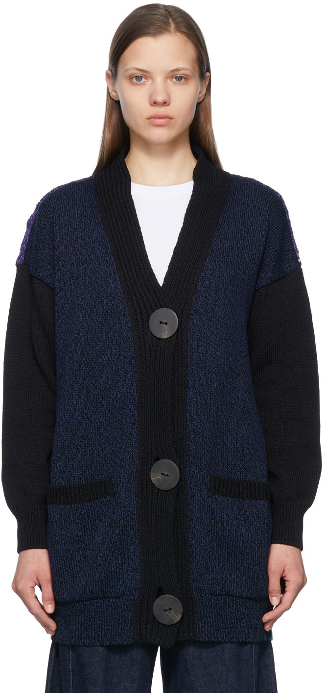 Cветр Stella McCartney Stella McCartney Fantasia Landscape Cardigan Синій | 6K00643S7254