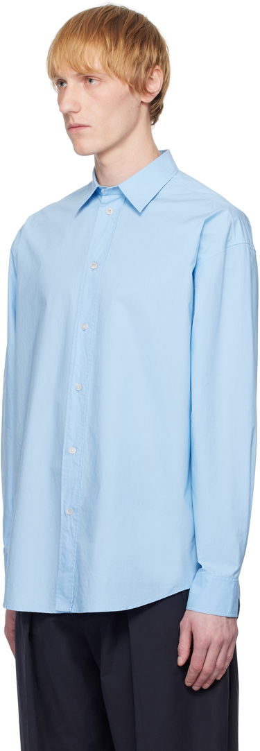 Сорочка The Row The Row Miller Button-Up Shirt Синій | 970-W2567, 3