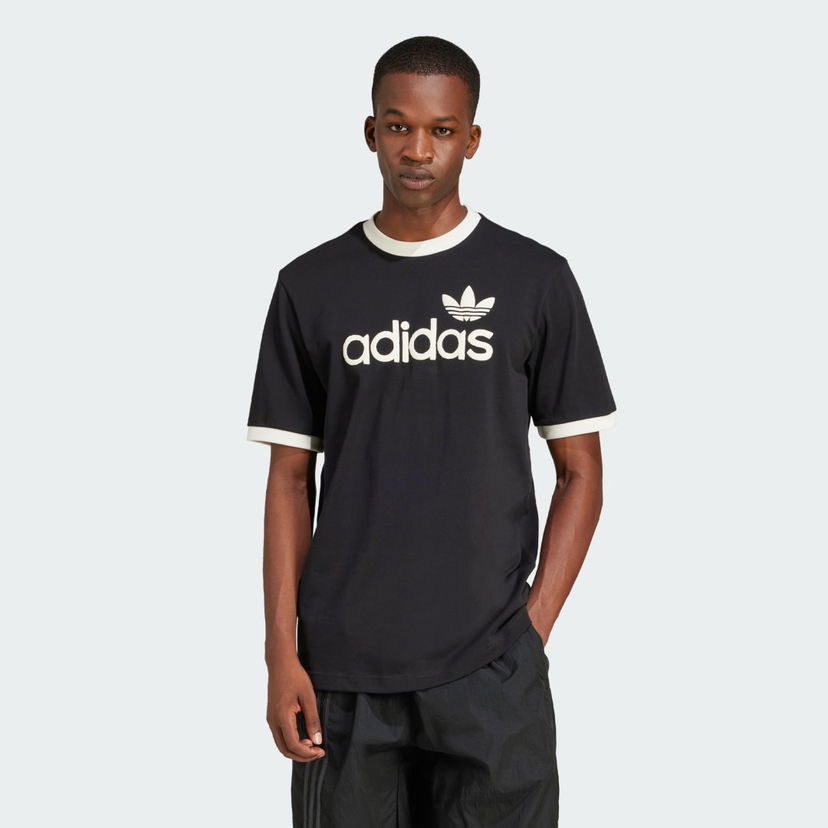 Футболка adidas Performance Simple T-Shirt Black Cotton Blend Ringer чорний | JC8372