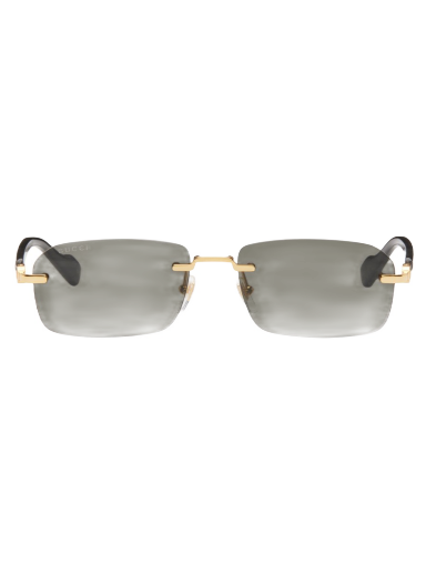 Сонцезахисні окуляри Gucci Rimless Sunglasses "Black & Gold" чорний | GG1221S-001