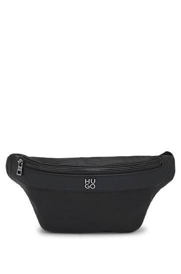 Поясна сумка BOSS HUGO Twill Belt Bag with Stacked Logo чорний | 50547398