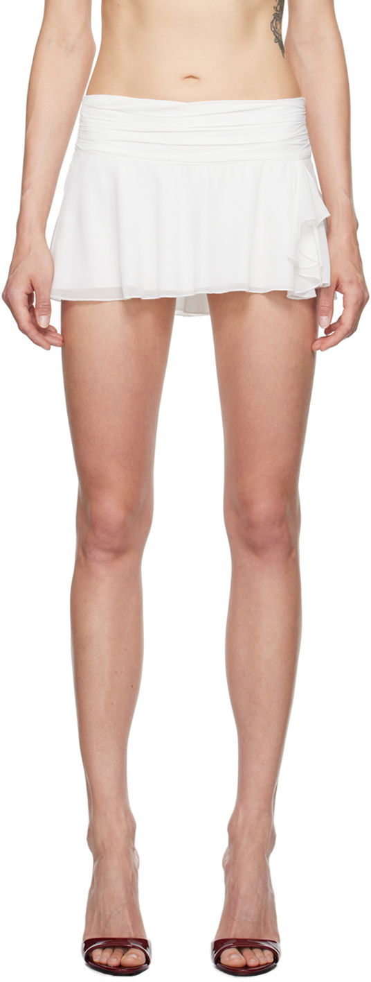 Спідниця GUIZIO Guizio Slit Mini Skirt білий | P24311W096