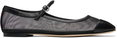 Одяг Aeyde Aeyde Uma Mesh Toe-Cap Ballerina Flats чорний | A11-FL-RKLS08FL181-SS25-800-007, 0