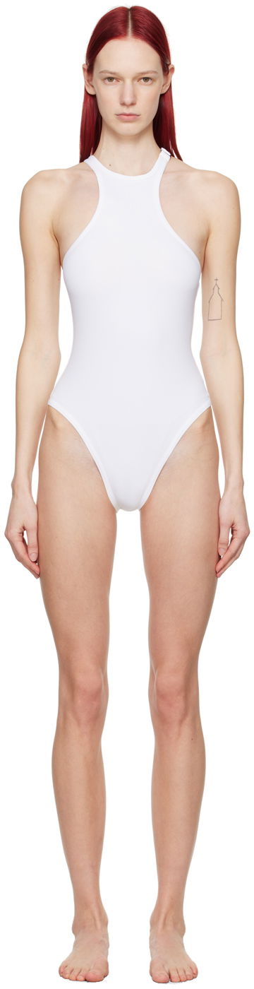 Купальники The Attico Attico Hook-Eye Swimsuit білий | 243WBB04 PA63