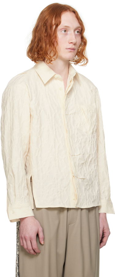 Сорочка ADER ERROR Textured Button-Up Shirt бежевий | BN01SSSH0102IV, 1