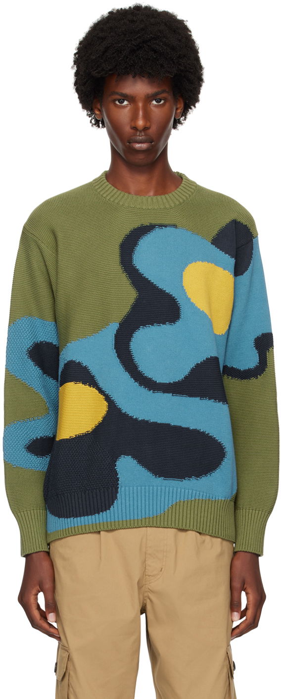 Cветр Paul Smith PS Paul Smith Knitted Crewneck Sweater Зелений | M2R-961Y-N22152-34