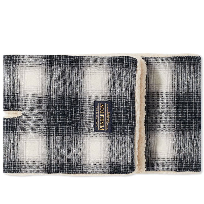 Шарф Neighborhood Neighborhood x Pendleton Check Boa Muffler темно-синій | 2221508N-AC01S-BLK