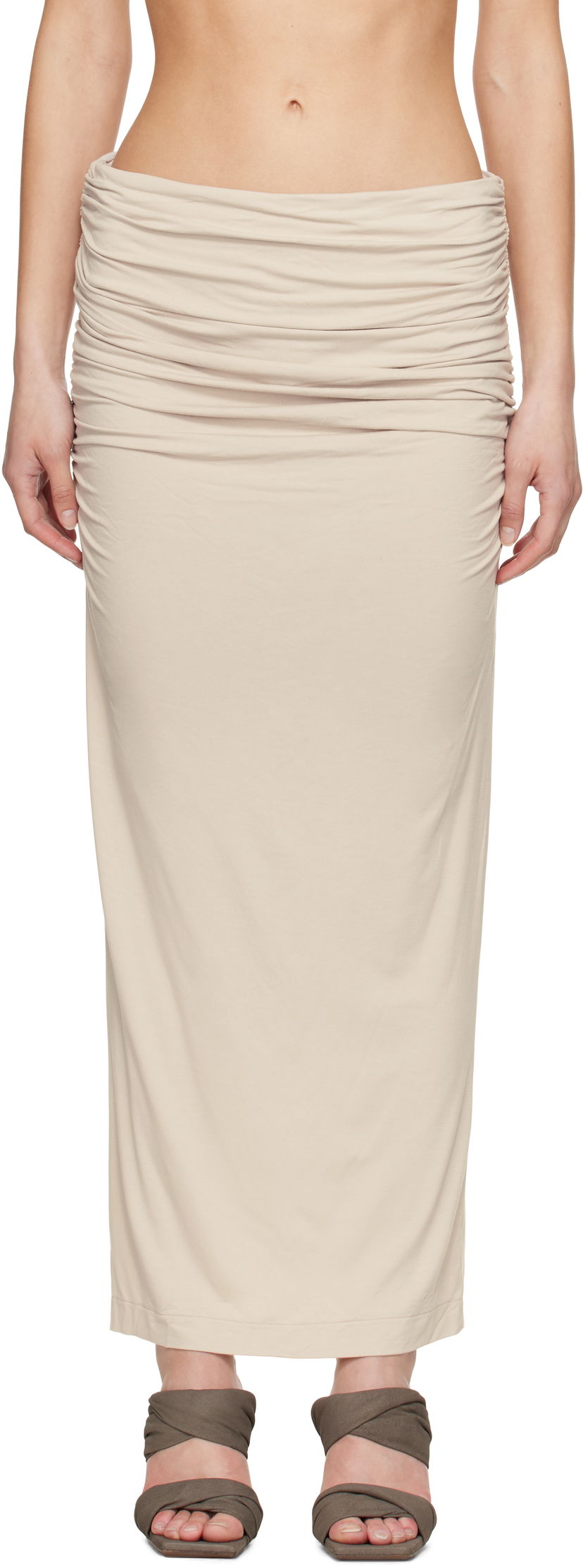 Спідниця Entire Studios Entire Studios Surge Maxi Skirt бежевий | ESW-S25-7011-ST