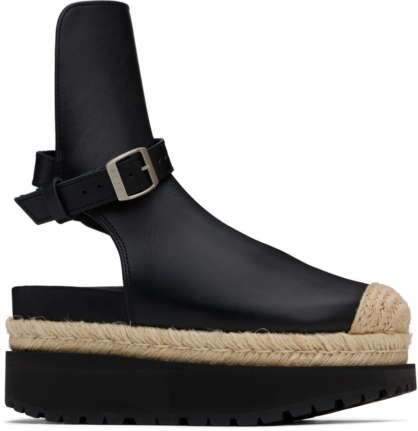 плаття sacai sacai Jodphur Espadrille Platform Sandals чорний | 25-07919
