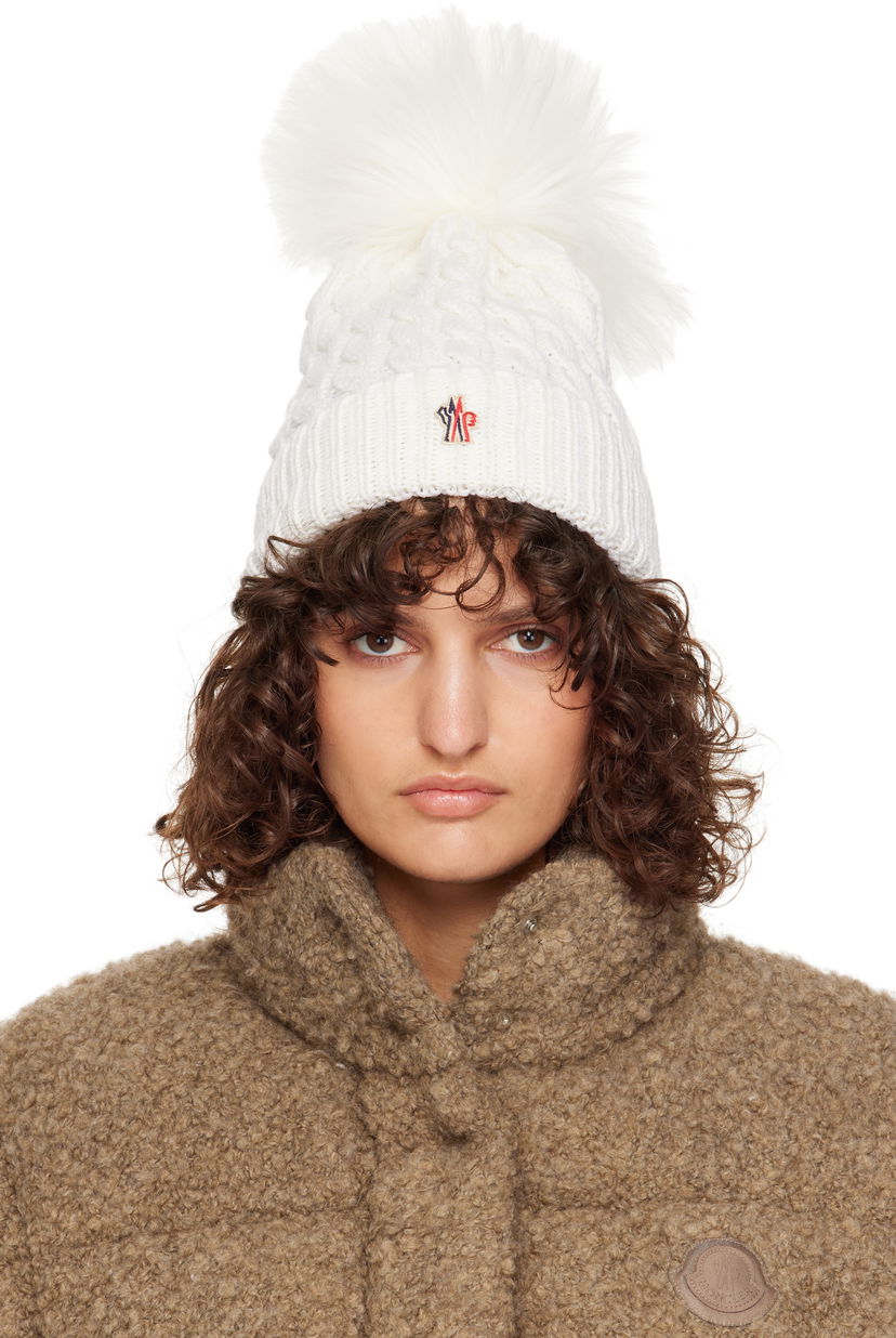 Шапка Moncler Wool Pom Pom Beanie Коричневий | J20983B000080402A
