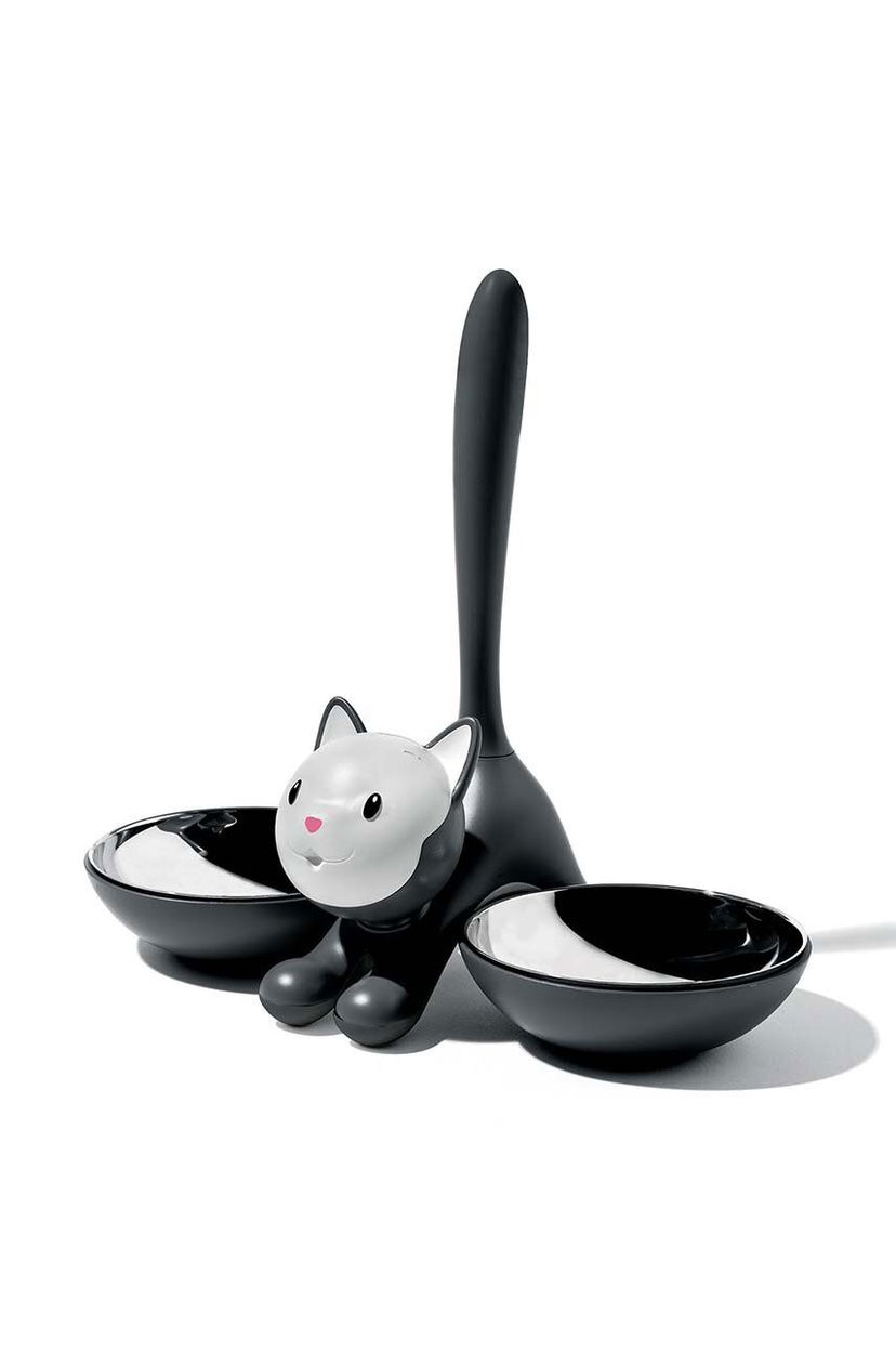 Домашній декор Alessi Tigrito Pet Bowl чорний | AMMI09.B