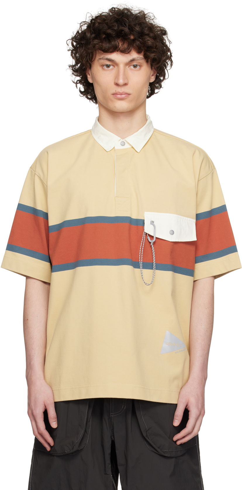 Сорочка поло and wander and wander x Gramicci Tech Rugby Polo Жовтий | GUJ5-S3010