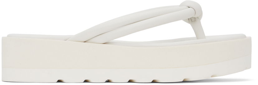 Кросівки та взуття Gianvito Rossi Rossi Marlie Platform Thong Sandals білий | G15180.05GOM.NAP