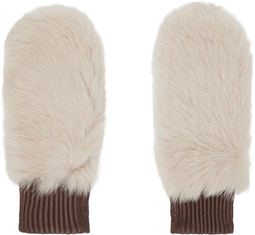 Рукавички Tiger of Sweden Leather Gloves бежевий | T69543018