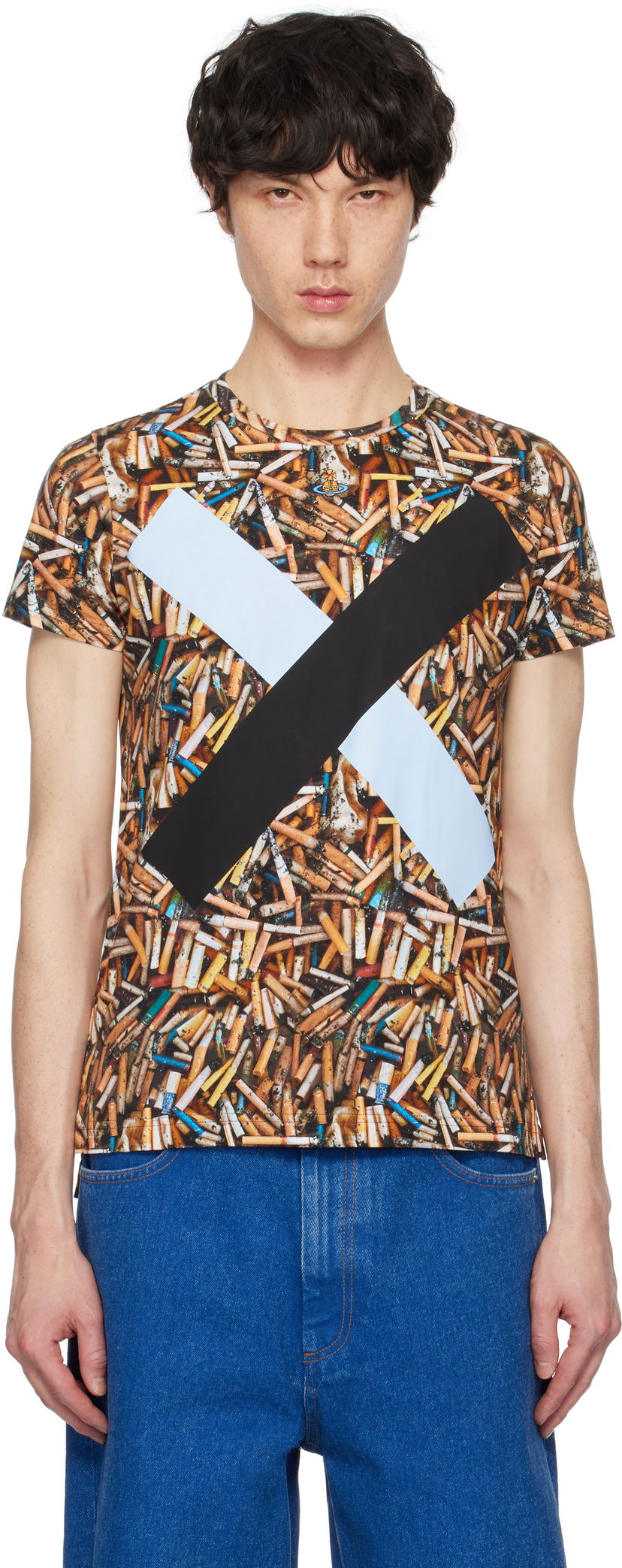 Футболка Vivienne Westwood Vivienne Westwood Cigarette Print T-Shirt Різнокольоровий | 3G01001G-J006E-