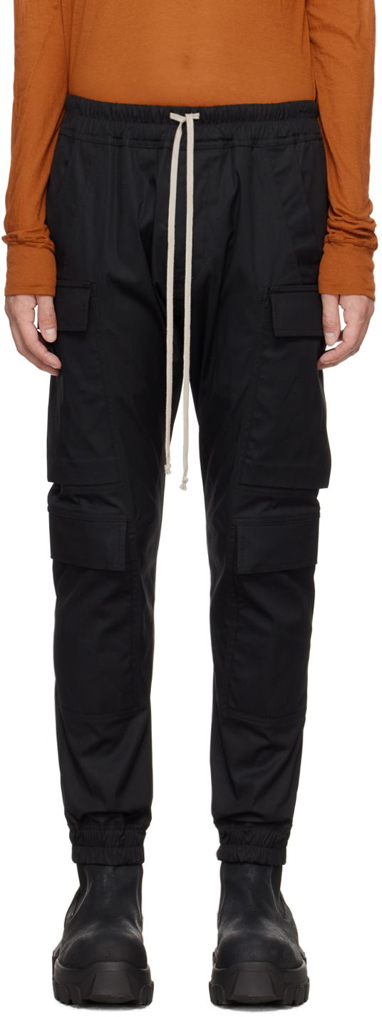 Штани карго Rick Owens Mastodon Mega Cargo Pants чорний | RU01D3337 TE