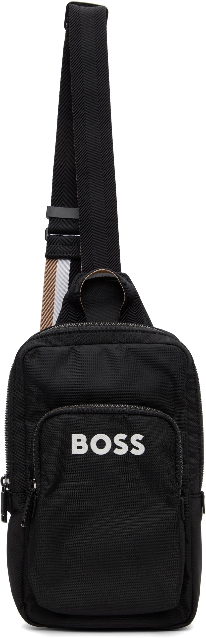 Сумка BOSS BOSS Bonded-Logo Sling Bag чорний | 50548221