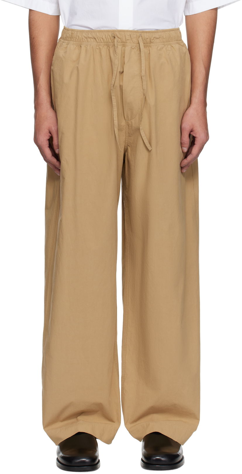 Штани Studio Nicholson Studio Nicholson Sonny Wide-Leg Trousers бежевий | SONNY SNM - 1311
