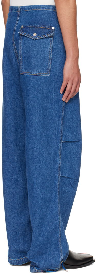 Джинси Dion Lee Relaxed Fit Drawstring Jeans Синій | C2174PS24, 2