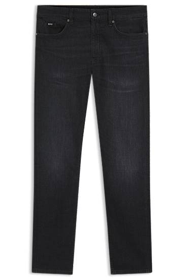 Джинси BOSS Delaware Slim-Fit Italian-Made Denim Jeans чорний | 50550954