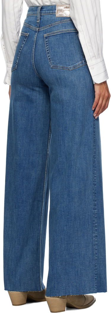 Джинси rag & bone Rag & Bone Flexi Sofie Wide-Leg Jeans Синій | WDD24F2952FUWI, 2