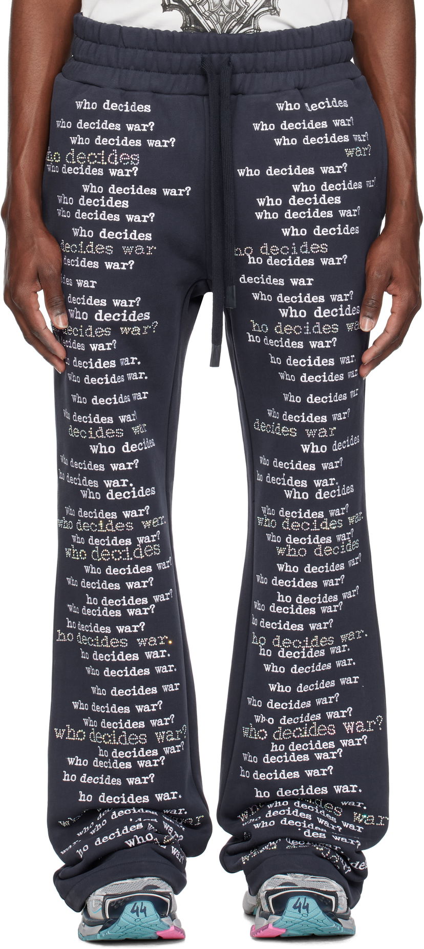 Спортивні штани Who Decides War 'WDW' Scripture Sweatpants темно-синій | 1121150010SS25