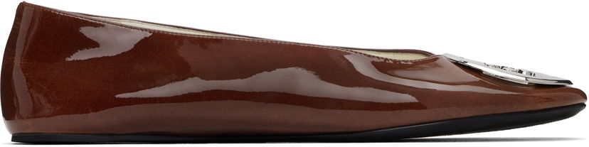 Одяг Tory Burch Tory Burch Reva Ballerina Flats Коричневий | 173536-200
