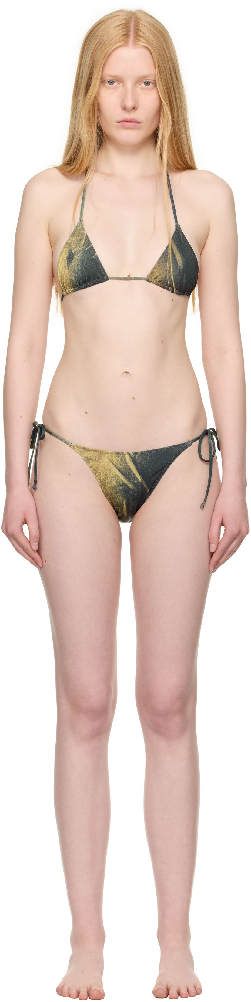 Купальники Jean Paul Gaultier Jean Paul Gaultier Water Body Print Bikini Зелений | 25/03-W-BS030-J010P-4812
