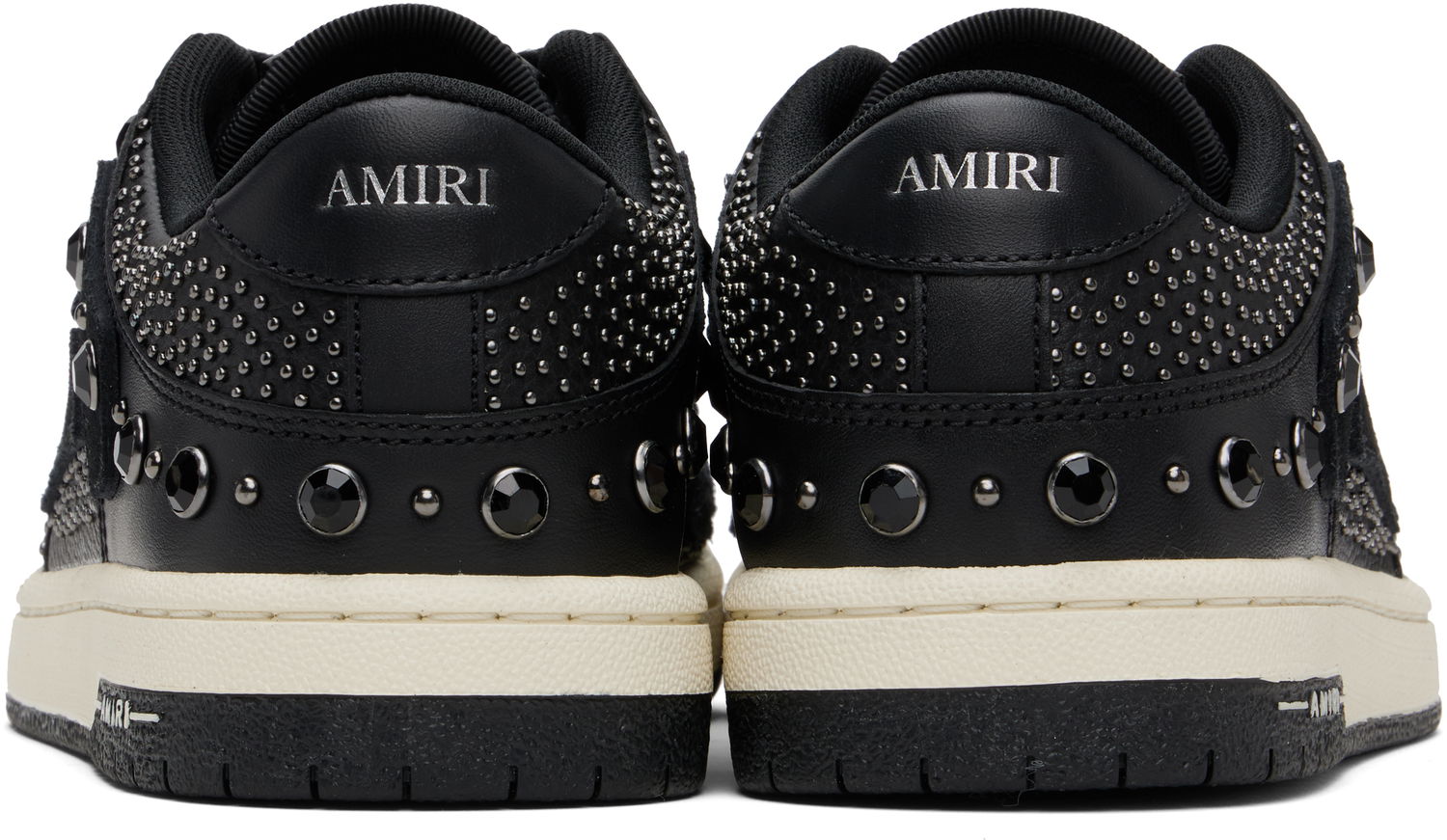 Кросівки та взуття AMIRI AMIRI Crystal Studded Skel Top Low чорний | AMFOSR1170, 1