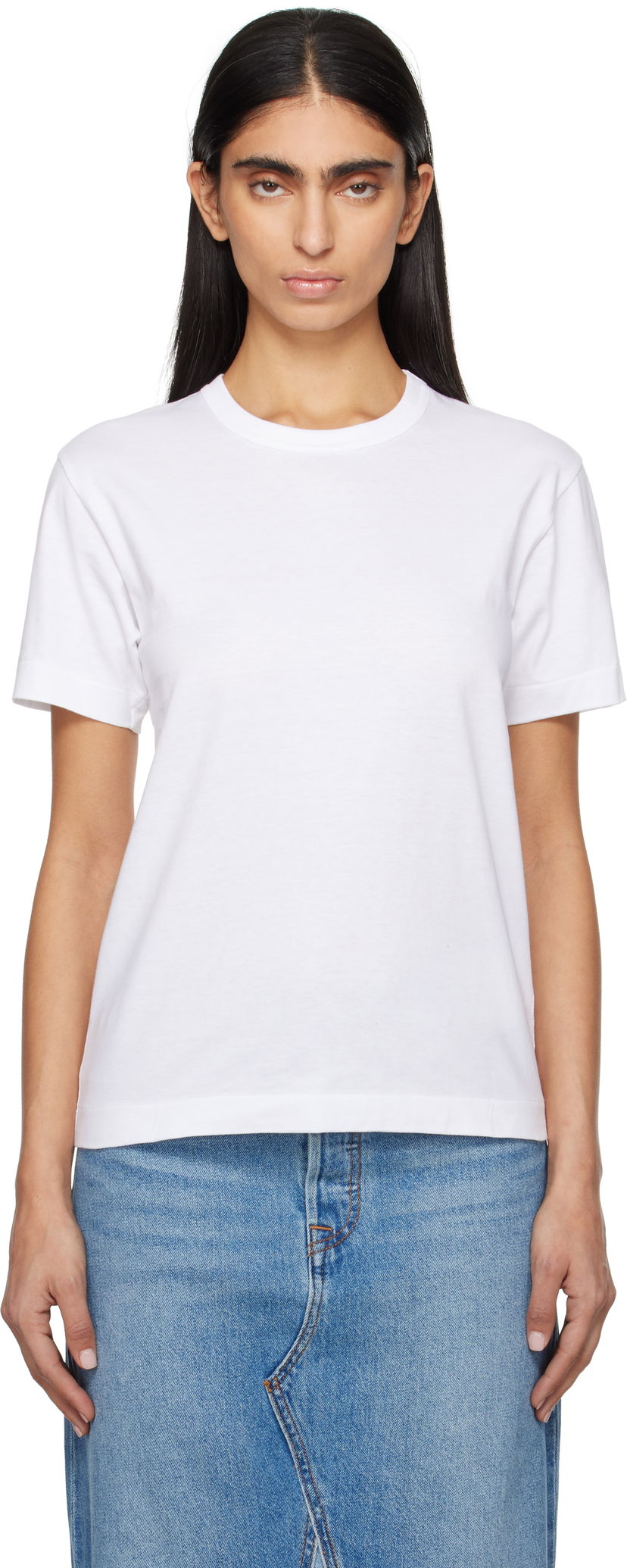 Футболка Comme des Garçons COMME des GARÇONS PLAY Heart T-Shirt білий | T340