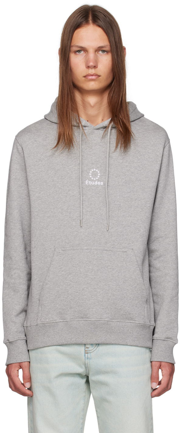Світшоти Études Hoodie With Logo Print Сірий | C00ME252A02282