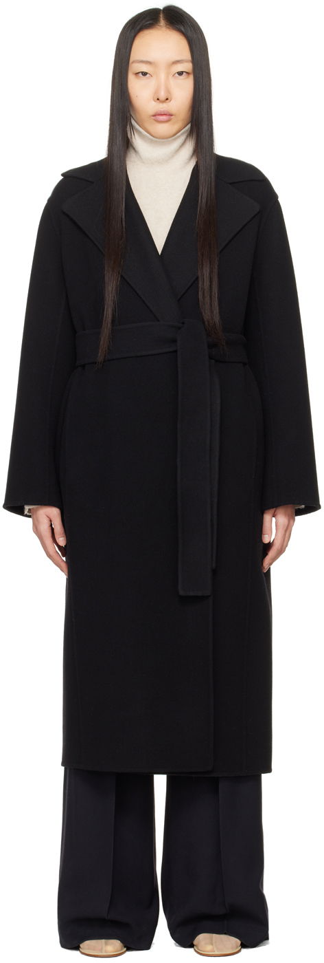 Пальто The Row Black Malika Coat чорний | 5210-W1911