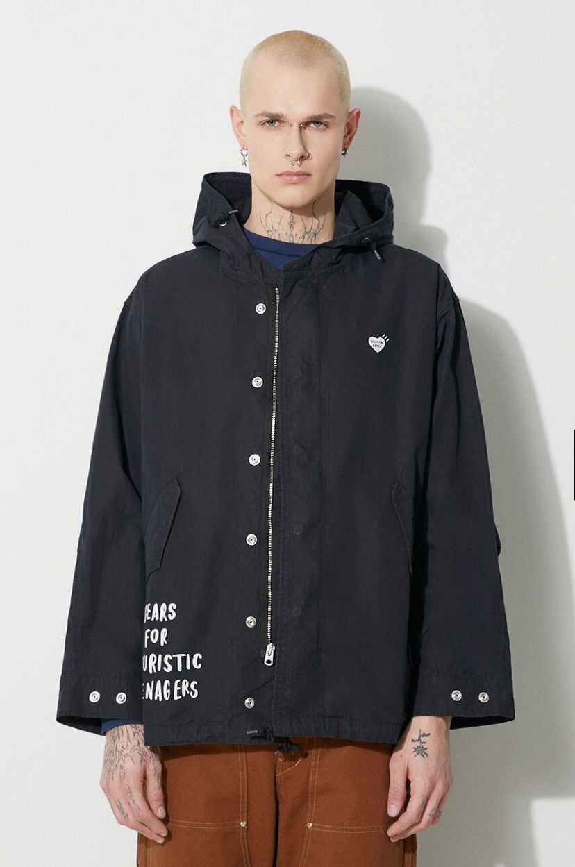Парка Human Made Hooded Jacket чорний | HM26JK001