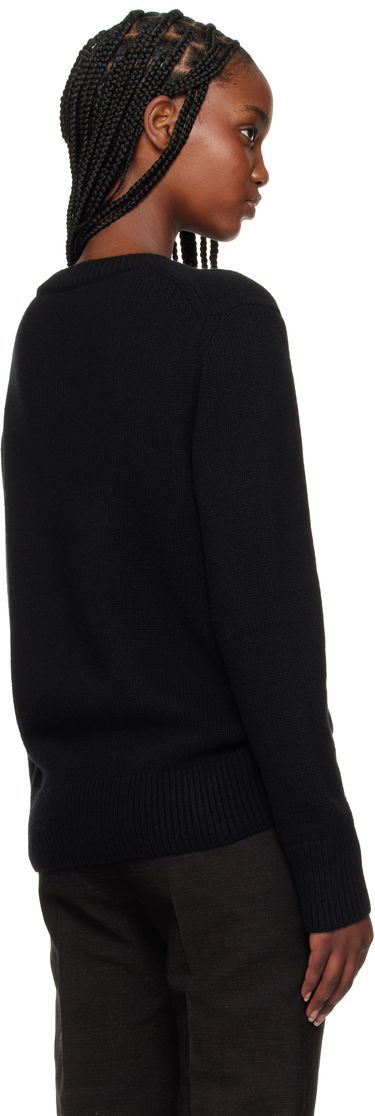 Cветр Burberry Burberry Equestrian Knight Design Wool Cashmere Sweater чорний | 8103048, 2