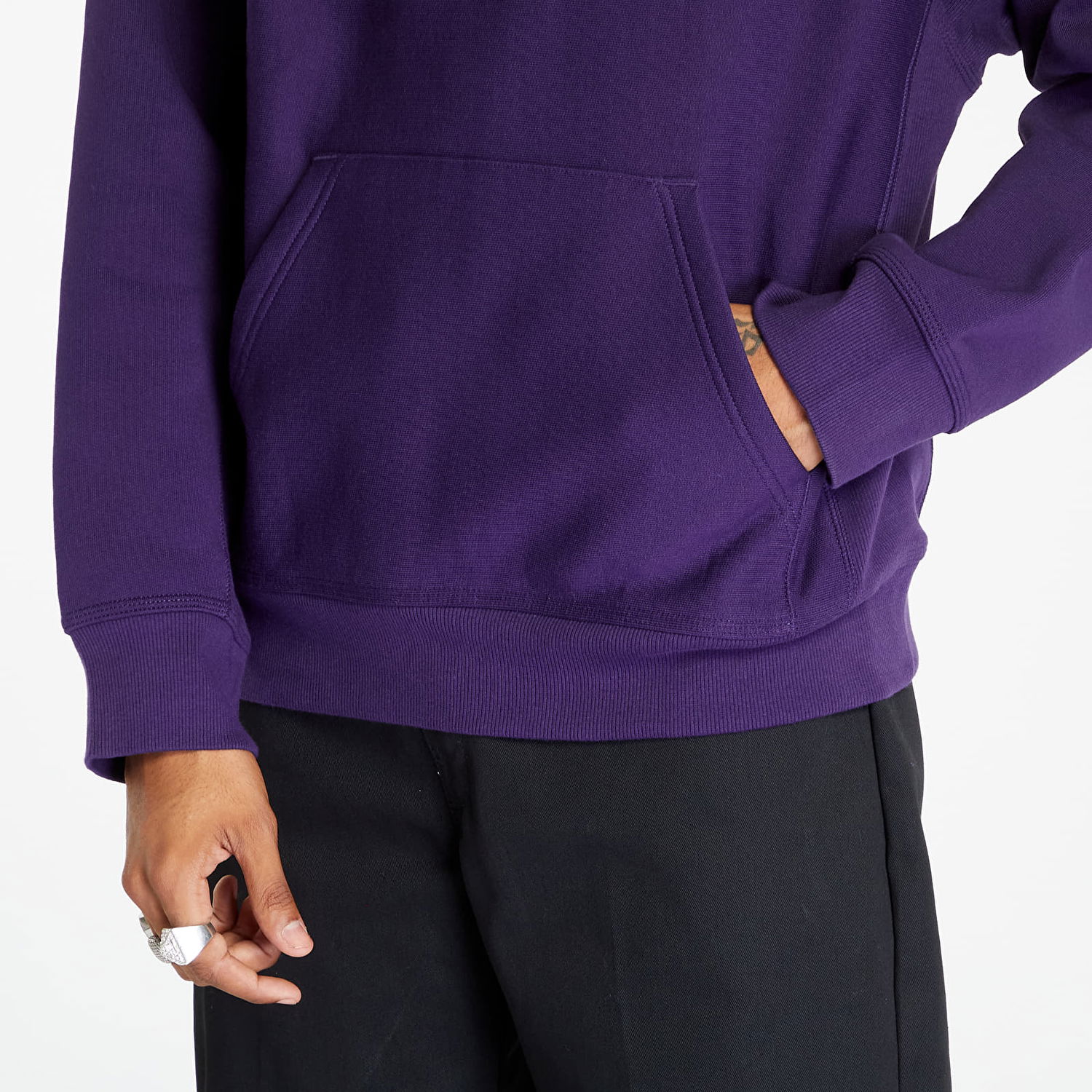 Світшоти Carhartt WIP Hooded American Script Sweat Cassis Фіолетовий | I028279.1N8XX, 1