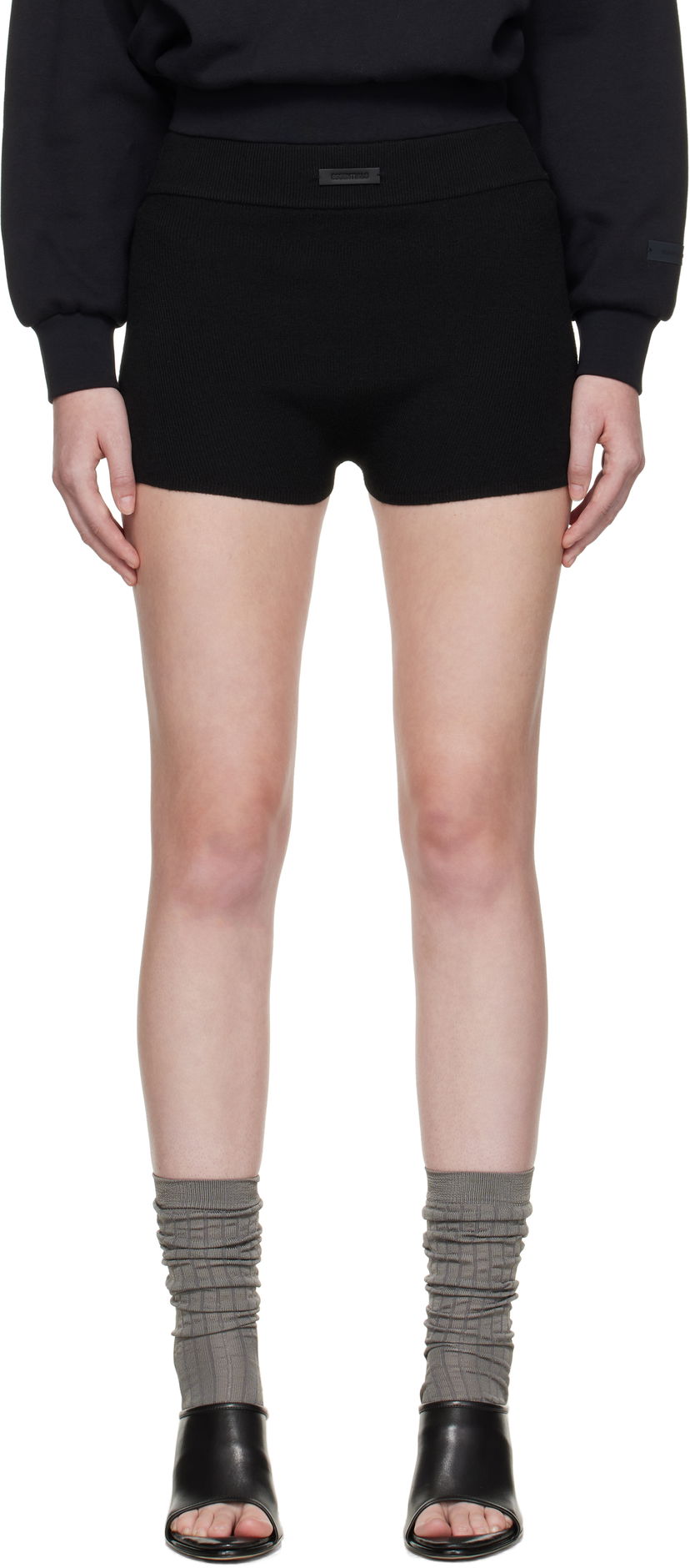 Боксери Fear of God Fear of God ESSENTIALS Soft Rib Knit Boxer Shorts чорний | 192SP257700FW