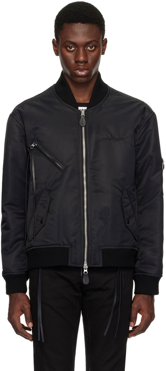 Куртка бомбер Courrèges Cocoon Bomber Jacket чорний | 124CBL156NY0020