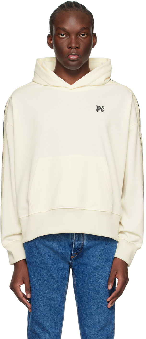 Світшоти Palm Angels Monogram Track Hoodie "Off-White" бежевий | PMBD043R24FAB0010310