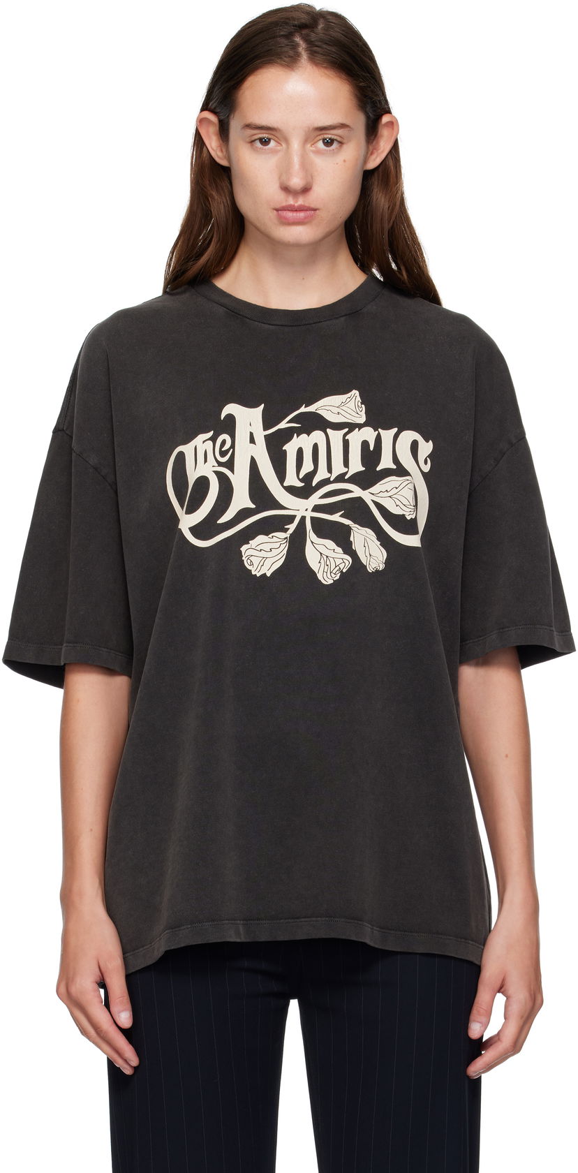 Футболка AMIRI AMIRI 'The Amiris' Oversized T-Shirt чорний | AMJYTE1235