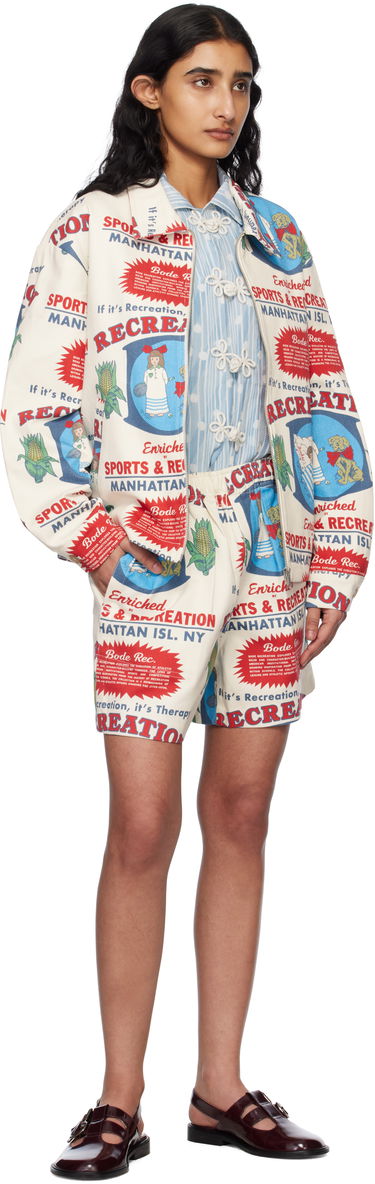 Куртка Bode Bode Enrichment Printed Jacket білий | MRS25JA015, 3