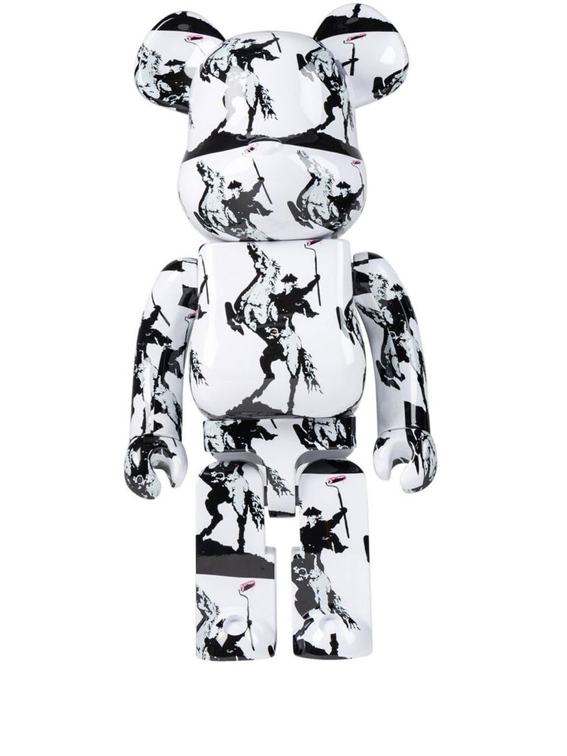 Колекційний Medicom Toy Brandalism Highwayman Be@rbrick collectible 1000% - White чорний | MEDI006619105220