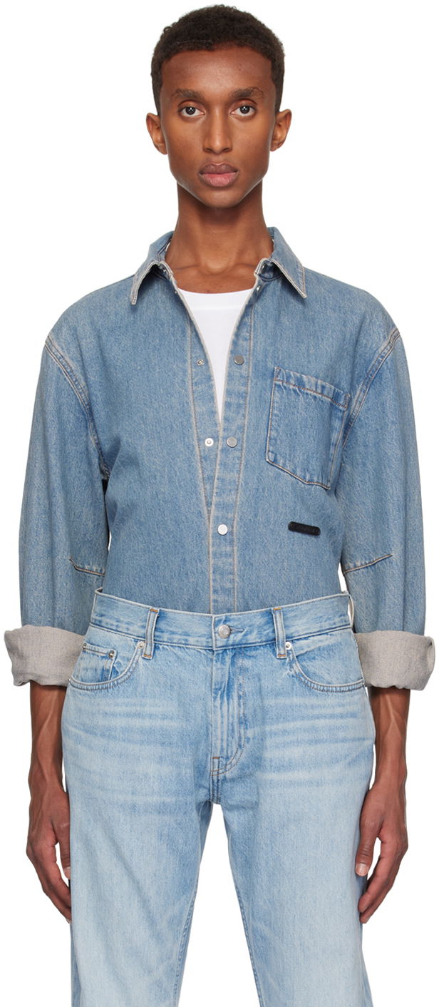 Сорочка Helmut Lang Classic Denim Shirt Синій | O06DM501