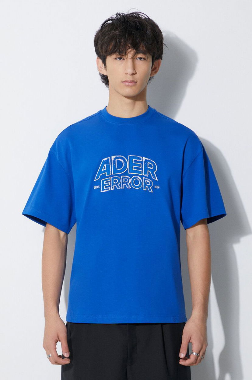 Футболка ADER ERROR Error Logo T-Shirt Синій | BMADFWTS0104