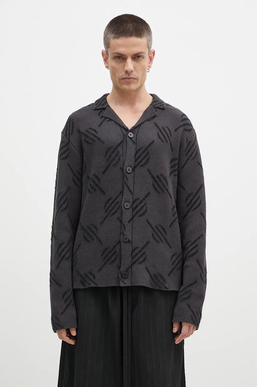 Cветр DAILY PAPER Kirabo Monogram Cardigan чорний | 2421031