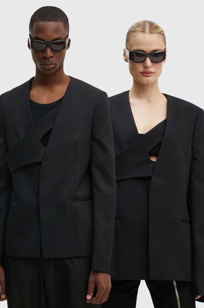 Пальто HELIOT EMIL Black Cutout Wool Blazer чорний | PREAW24.M.04.042.BLK01