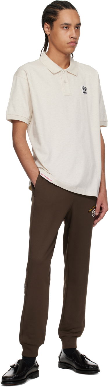 Сорочка поло AAPE by A Bathing Ape AAPE by A Bathing Ape Main Polo бежевий | AAPPOM1662XAOBG2, 3