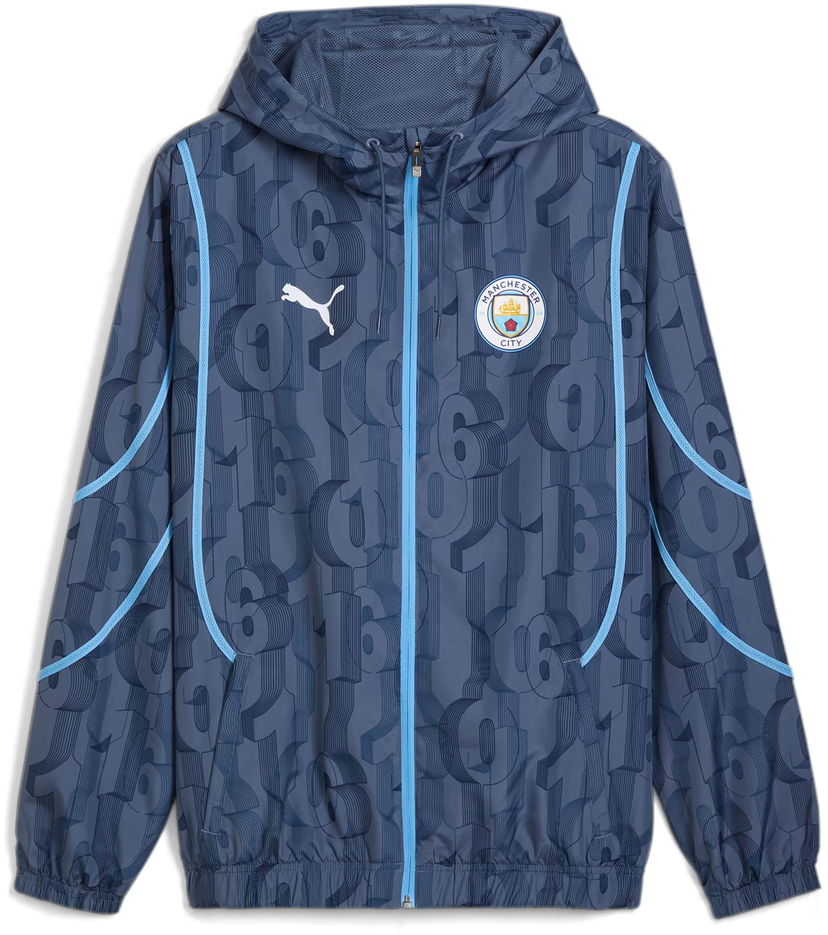 Куртка Puma MCFC Prematch Woven Jacket 2024/25 Синій | 777580-22