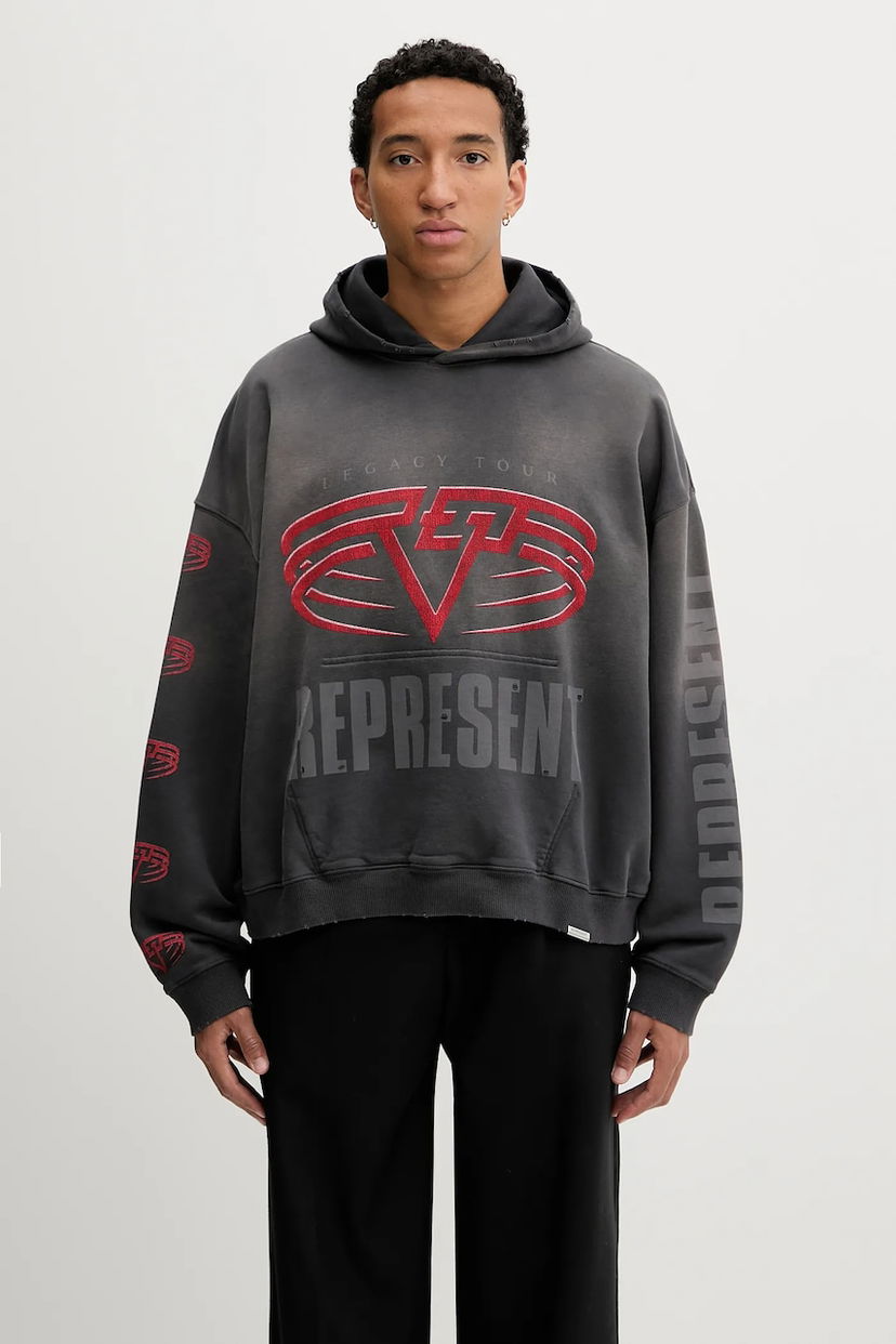 Світшоти Represent Clo Reversible Living Legacy Falcon Hoodie Сірий | MLM100681